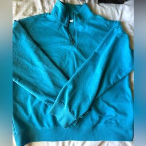 Size Small blue quarter zip